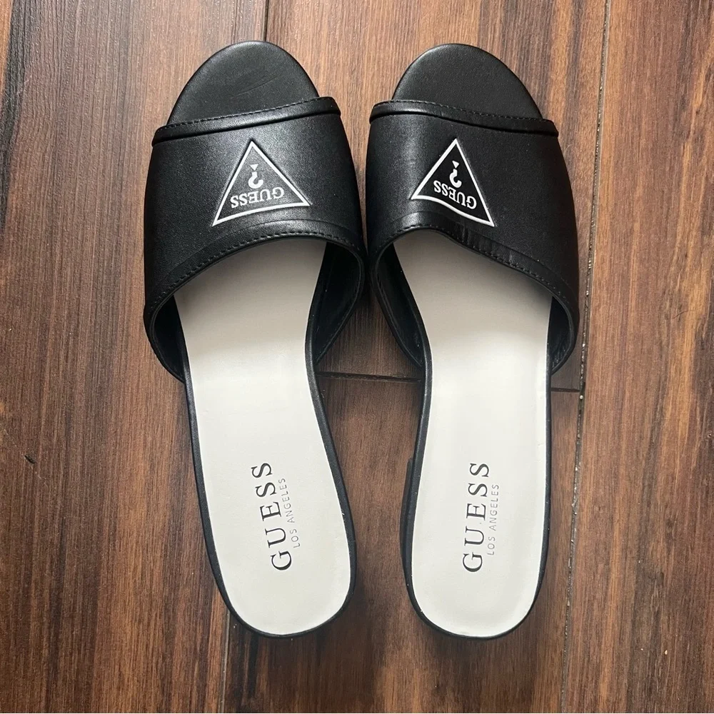 Guess Black Slide Heels – Size 9 - Picture 2 of 10